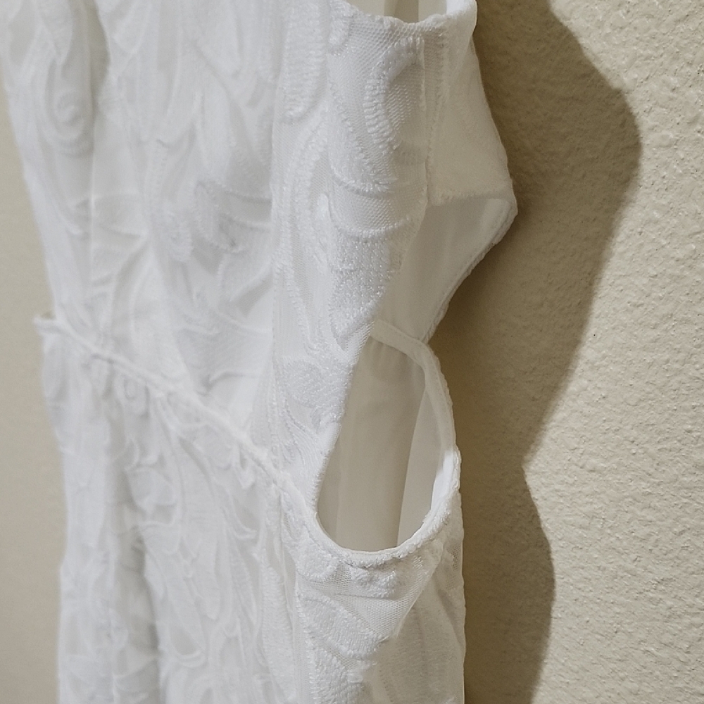Show Me Your MuMu White Spaghetti Strap Slip Dress - Picture 3 of 16